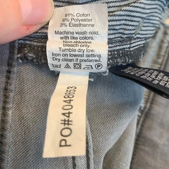 Madewell High Rise Skinny Jeans in Gray Dusty Wash Women’s Size 26 - Picture 11 of 11